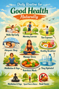Daily Routine for Good Health Naturally